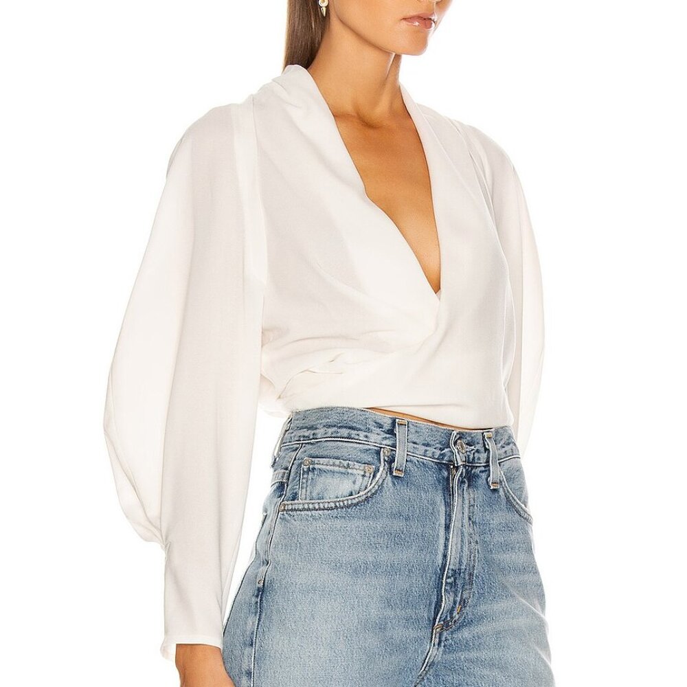 IRO Gasco Top White Blouse Size XS NWT - Picture 2 of 4